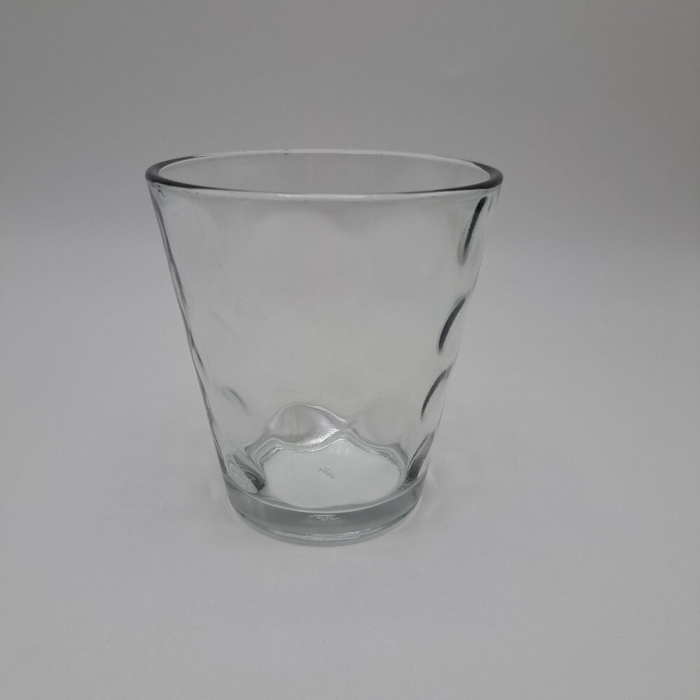 Anchor Hocking Mid-Century Modern Bubble Pattern Double Old Fashion Glass